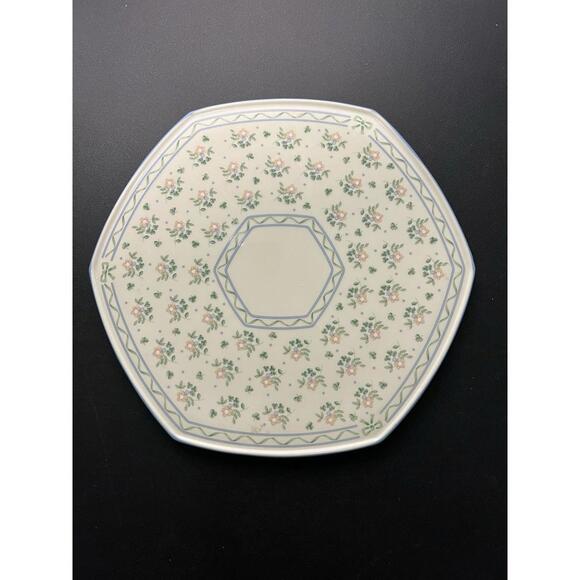 Royal Tara Ireland 1980s “Laura” Floral Bone China Cake Platter & Steel Server - Picture 5 of 16